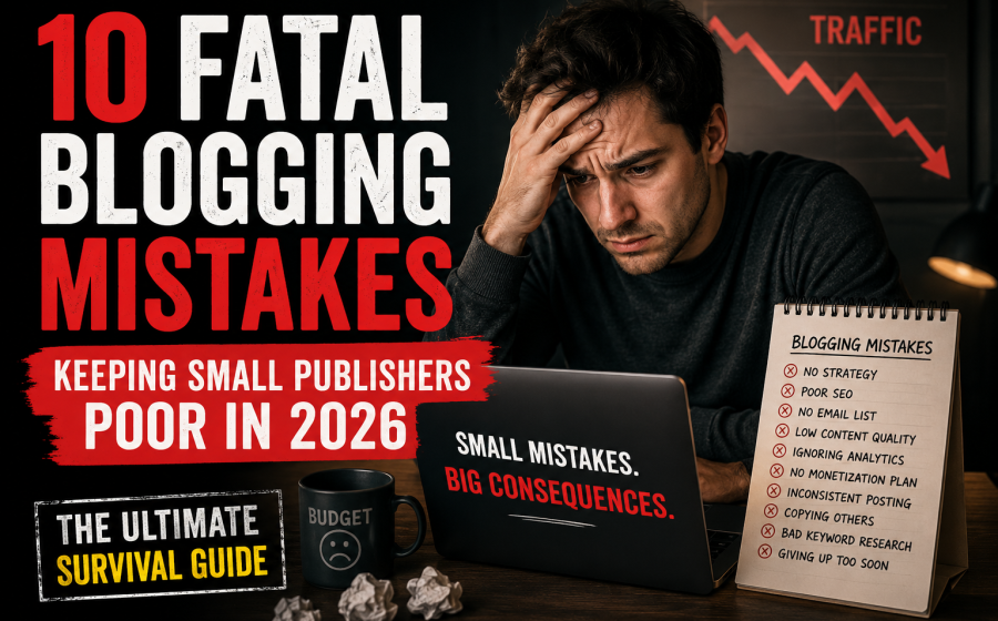10 Fatal Blogging Mistakes Keeping Small Publishers Poor in 2026: The Ultimate Survival Guide