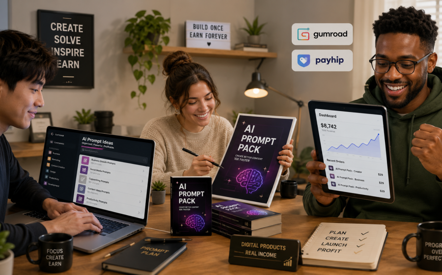 How to Make Money Selling AI Prompt Packs on Gumroad and Payhip in 2026
